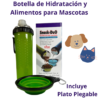 Botella para agua y Snacks de mascotas