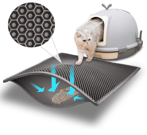 Tapete recolector de arena para gatos